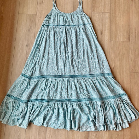 Anthropologie Easel Boho Floral Tiered Maxi Dress | Free People Style - Picture 2 of 9